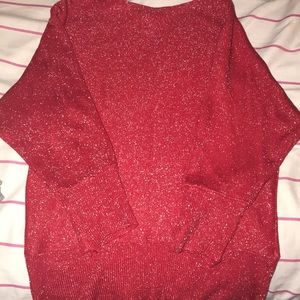 Red Glittery Sweater
